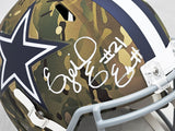 EZEKIEL ELLIOTT AUTOGRAPHED COWBOYS CAMO FULL SIZE HELMET FANATICS HOLO 215888