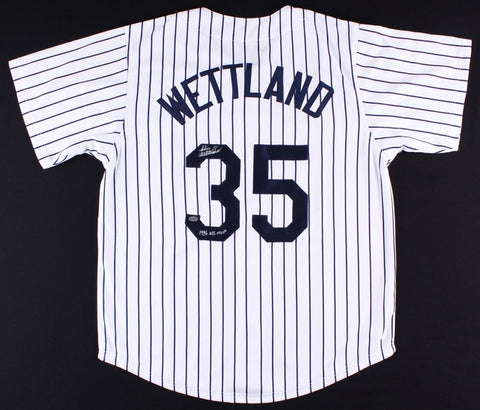 John Wetteland Signed New York Yankees Jersey Inscribed "1996 WS MVP" (Leaf COA)