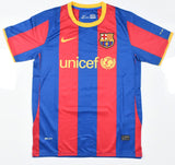 Lionel Messi Signed FC Barcelona Home Soccer Jersey #10 - Beckett W Hologram *M