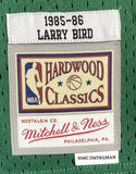 Larry Bird Signed Celtics Green M&N Hardwood Classics Swingman Jersey BAS ITP