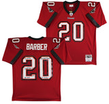 Buccaneers Ronde Barber "4x Insc" Signed Red M&N Throwback Jersey BAS Witnessed