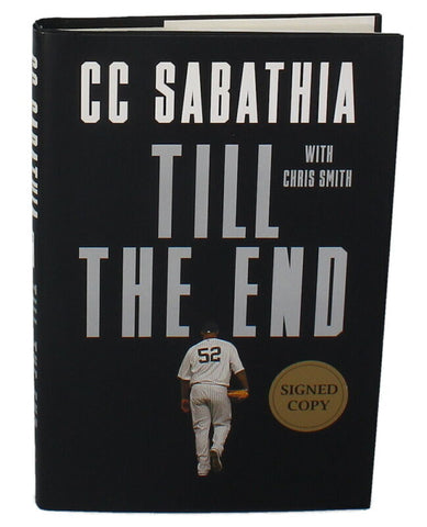 CC SABATHIA Autographed New York Yankees "Til The End" Book BECKETT