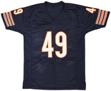 CHICAGO BEARS TREMAINE EDMUNDS AUTOGRAPHED BLUE JERSEY BECKETT BAS QR 216946