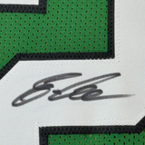 Framed Autographed/Signed Eric Allen 35x39 Kelly Green Football Jersey BAS COA