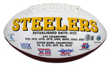 Hines Ward Signed/Autographed White Steelers Logo Football Beckett 204025
