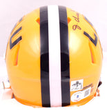 Ja'Marr Chase Autographed LSU Tigers Speed Mini Helmet-Beckett W Hologram *Black