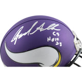 Jared Allen Autographed Minnesota Vikings VSR4 Mini Helmet HOF Beckett W 55178