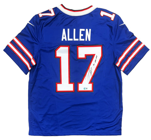Josh Allen Buffalo Bills Signed "2024 NFL MVP" Inscribed Nike Limited Jersey BAS