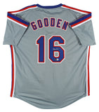Doc Gooden Authentic Signed Grey Pro Style Jersey Autographed BAS