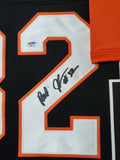 FRAMED CINCINNATI BENGALS RUDI JOHNSON AUTOGRAPHED JERSEY PSA COA