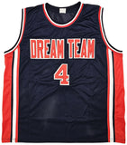 TEAM USA CHRISTIAN LAETTNER AUTOGRAPHED SIGNED BLUE JERSEY JSA STOCK #215710