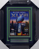 RUSSELL WILSON AUTOGRAPHED FRAMED SEAHAWKS SUPER BOWL PROGRAM RW HOLO 158297
