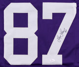 Leo Lewis Signed Vikings Jersey (JSA COA) Minnesota Wide Receiver 1981-1991