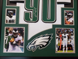 FRAMED PHILADELPHIA EAGLES JORDAN DAVIS AUTOGRAPHED SIGNED JERSEY JSA COA