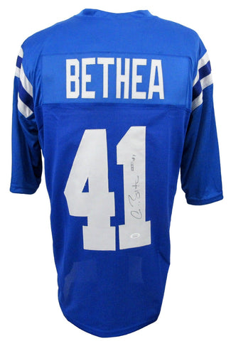 Antoine Bethea Signed/Auto Blue Indianapolis Colts Football Jersey JSA 208158