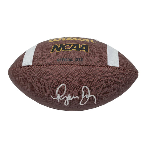 Ryan Day Signed Ohio State Wilson NCAA Official Size Football Beckett Witnessed