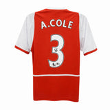 Ashley Cole Signed Arsenal Home Soccer Jersey #3 with Beckett COA