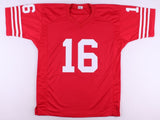 Joe Montana Signed San Francisco 49ers Jersey (GTSM Holo) 4x Super Bowl Champion