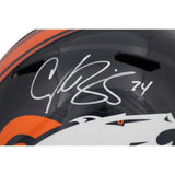 Champ Bailey Autographed/Signed Denver Broncos TB 97-23 F/S Helmet Beckett 32845