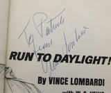 Vince Lombardi Autographed Run Daylight Book Packers To Patrick Beckett AD43565
