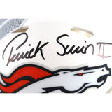 Patrick Surtain Autographed Denver Broncos Alt Mini Helmet Beckett Witness 51350
