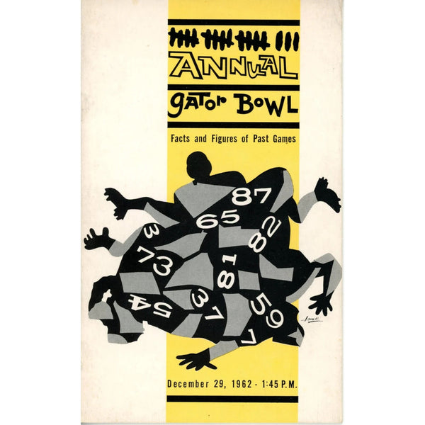 Unautographed Magazine Florida vs Penn State 1962 Gator Bowl Program 58476