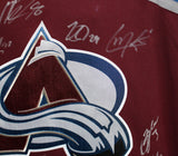 Colorado Avalanche Team Signed Burgandy Fanatics XL Jersey 20 Sigs BAS 37473