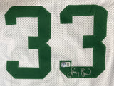Larry Bird Signed Custom White Pro-Style Basketball Jersey BAS ITP