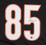 Tee Higgins Signed Cincinnati Bengals Black Jersey (Beckett) Ex Clemson W.R.