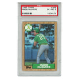 Mark McGwire Oakland Athletics 1987 Topps #366 PSA 6 Slabbed Trading Card 56584