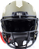 Ray Lewis Signed Baltimore Ravens F/S Salute to Service Speed Auth Helmet