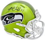 Kam Chancellor Signed Seattle Seahawks Flash Green Speed Mini Helmet MCS Holo