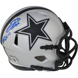 Emmitt Smith Autographed Dallas Cowboys Rave Mini Helmet HOF Beckett 53672