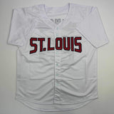 Autographed/Signed Ted Simmons St. Louis White Baseball Jersey JSA COA