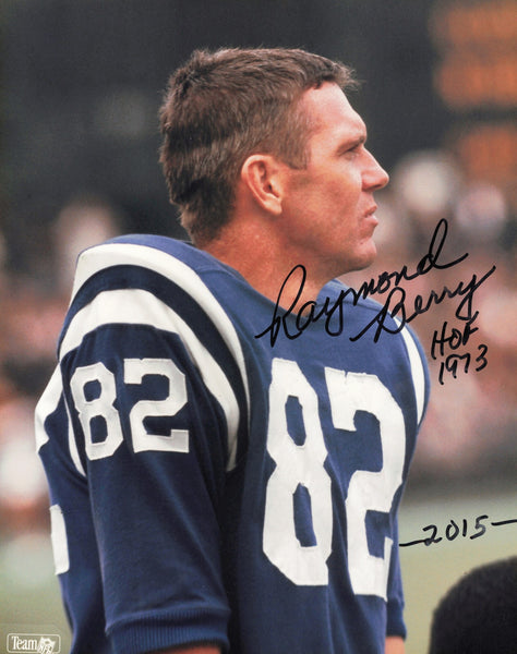 Raymond Berry Autographed 8x10 Photo Baltimore Colts "HOF 1973" SKU #245987