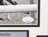 Ron Turcotte Signed Framed 8x10 1973 Belmont Stakes Horse Racing Photo JSA ITP