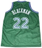 DALLAS MAVERICKS ROLANDO BLACKMAN SIGNED #22 GREEN BASKETBALL JERSEY TRISTAR