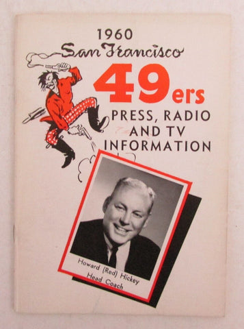 1960 San Francisco 49ers Press/Media Guide