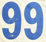 Aaron Donald Signed Los Angeles Rams Highlight Jersey (Beckett) 7xPro Bowl D.E.
