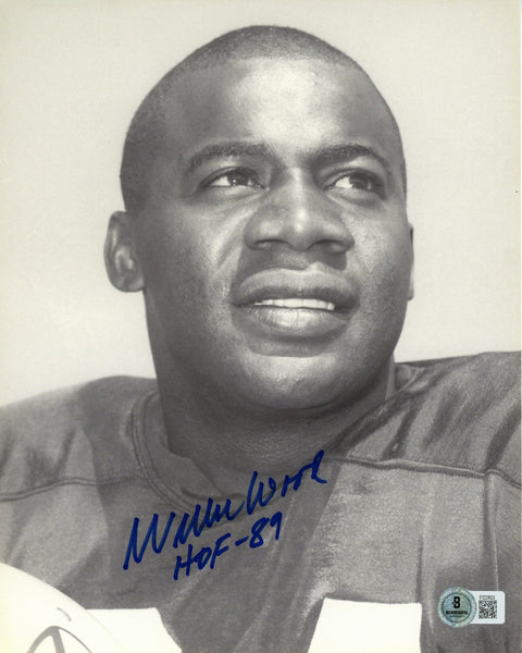 Willie Wood Autographed/Signed Green Bay Packers 8x10 Photo Beckett 57682