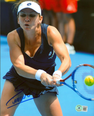 Simona Halep Authentic Signed 8x10 Photo Autographed BAS #BG83189