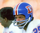 Haven Moses Signed Denver Broncos Throwback Mini Helmet (JSA COA) 1973 Pro Bowl