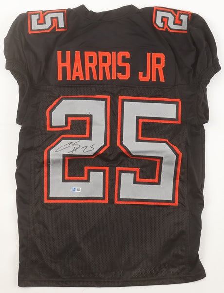 Chris Harris Jr. Signed Denver Broncos Color Rush Pro Cut Jersey (Beckett) D.B.