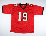 Keyshawn Johnson Signed Tampa Bay Buccaneers Jersey (Beckett Holo) 3xPro Bowl WR