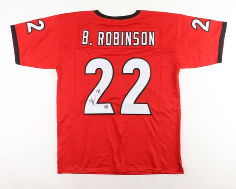 Branson Robinson Signed Georgia Bulldogs Red Jersey (D & A) 2023 Sophomore R.B.