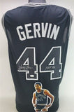 George Gervin Signed San Antonio Spurs Photo Jersey Inscribed "HOF 96" (JSA COA)