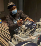 AJ Brown Autographed Tennessee Titans Authentic Speed Helmet BAS 29891