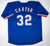 Evan Carter Signed Texas Rangers Jersey (Beckett) 2023 World Champion Outfielder