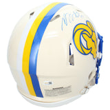 Davante Adams Autographed Los Angeles Rams RETRO Speed Authentic Helmet JSA