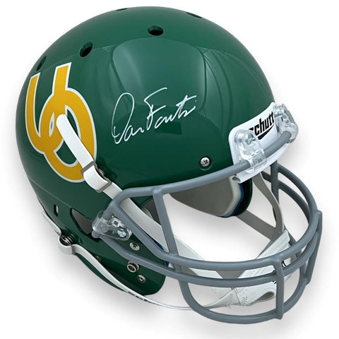 Oregon Ducks Dan Fouts Autographed Full Size Replica Helmet - Green - Beckett
